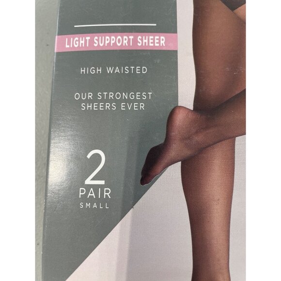 Silk Impressions Pantyhose Size Small Light Support Sheer 20 Denier 2 Pairs NEW - Picture 4 of 7
